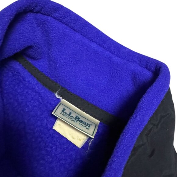 LL BEAN VINTAGE 90s Purple Fleece Denali Outdoor Ski Jacket Womens Medium - Picture 4 of 5